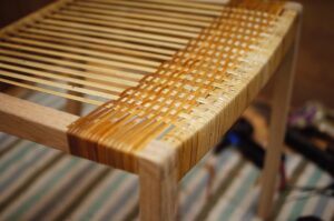 籐編みダイニングチェア